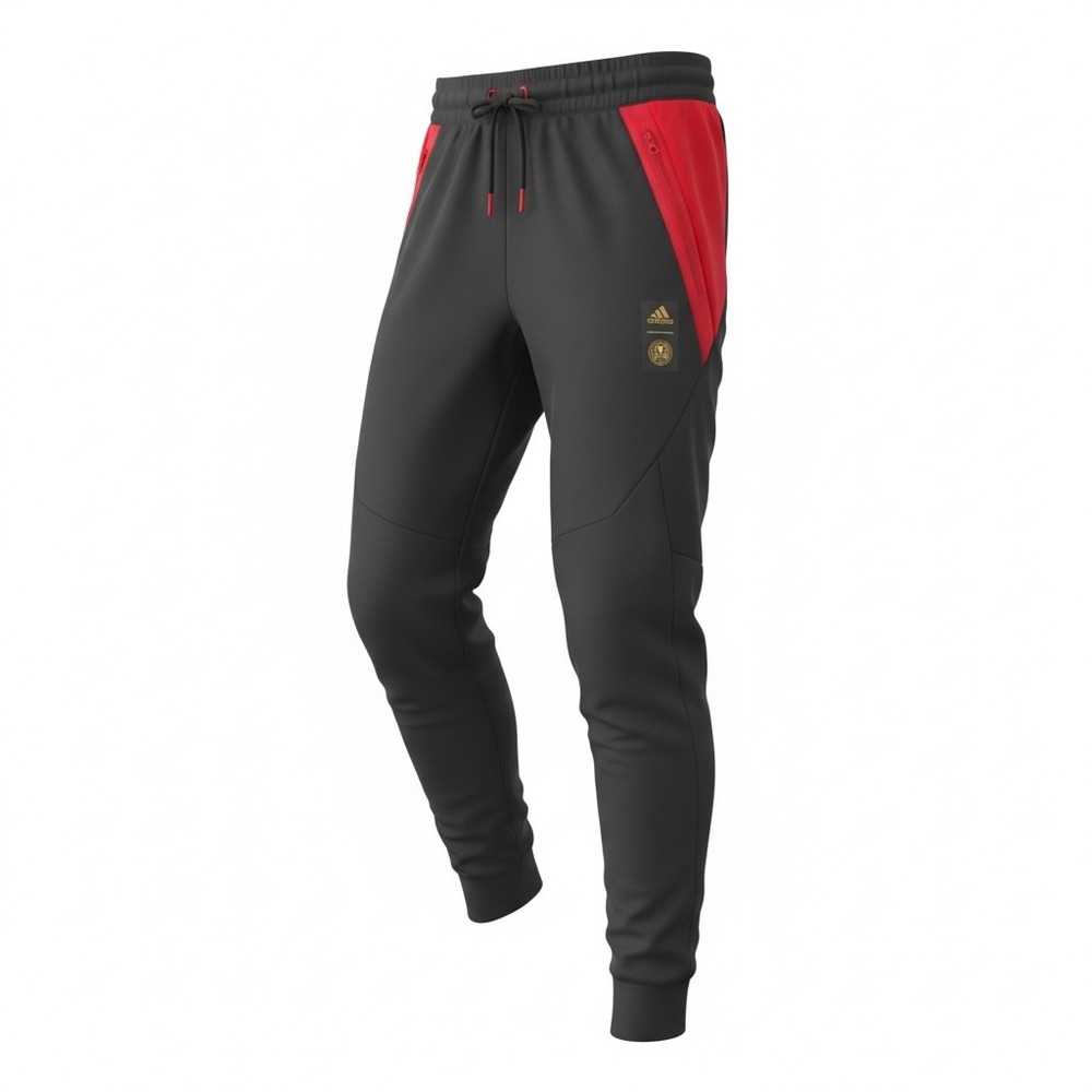 Adidas Atlanta United FC Mens Travel Pants Black Red Joggers Size Small
